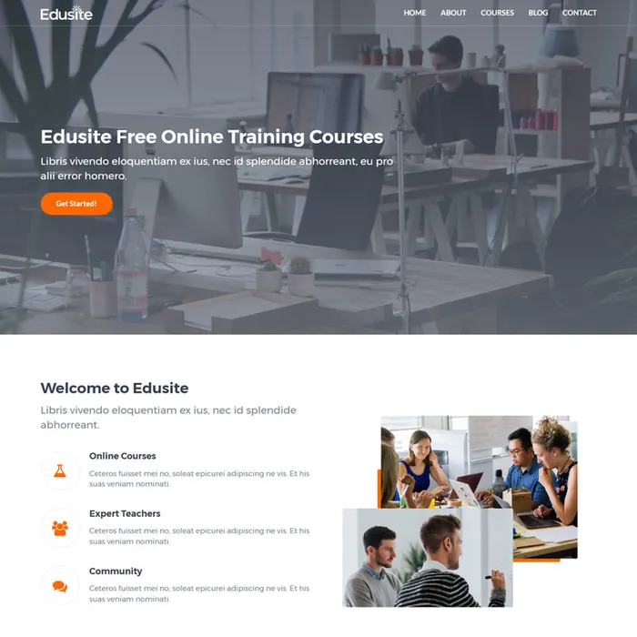 Edusite HTML education template